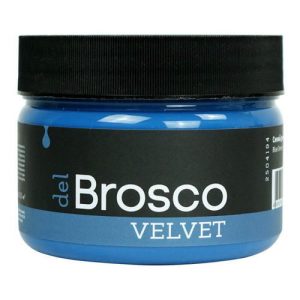 Краска акриловая DEL BROSCO Velvet интерьерная 0,25л синяя