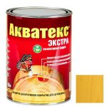 Покрытие алкидное защитно-декоративное для древесины Акватекс Экстра полуглянцевое Сосна 0,8 л