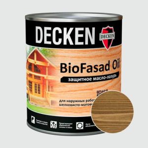 Масло-лазурь DECKEN Bio Fasad Oil Spice Бренди 0,75 л