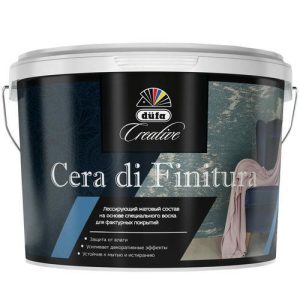 Покрытие декоративное лессирующее Dufa Creative Cera Di Finitura матовое 1 л