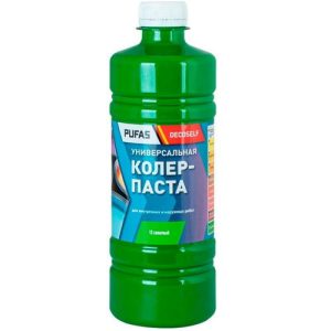 Паста колеровочная универсальная Pufas Decoself 12 салатная 0,1 л