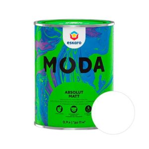 Краска ESKARO Moda Absolute Matt для стен и потолков Бесцветный 0,9 л