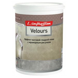 Покрытие декоративное LIMPRESSION Velours с эффектом матовой гладкой кожи 1л