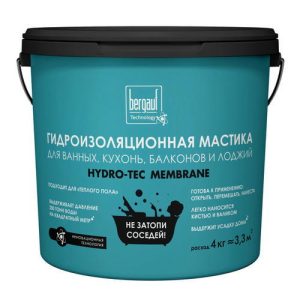 Мастика гидроизоляционная BERGAUF Hydro-Tec Membrane U 4кг