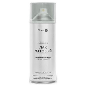 Лак аэрозольный ELCON универсальный 520мл матовый