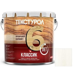 Средство для защиты древесины Текстурол Классик белый А 3 л