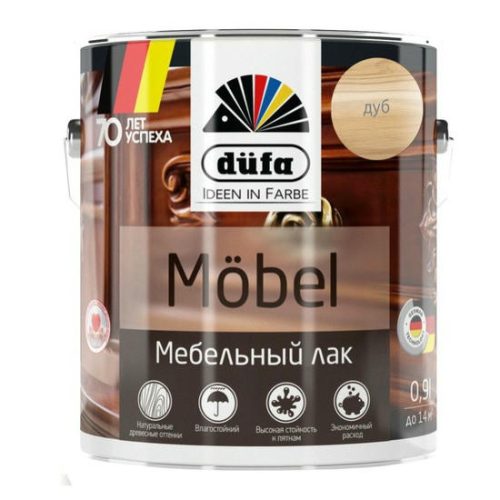 Лак мебельный Dufa Mobel дуб 0,9 л