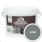 Эмаль для пола акрил полуглянцевая серая 2,5кг /Эксперт