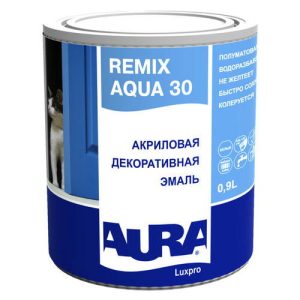 Эмаль акриловая AURA LUXPRO REMIX AQUA 30 0,9л