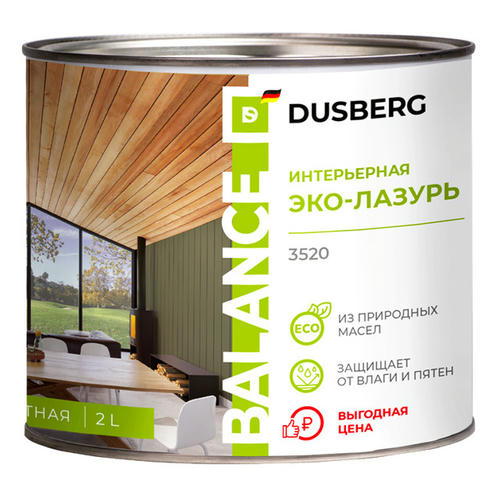Эко-лазурь интерьерная DUSBERG Balance 2л бесцветная
