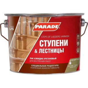 Лак алкидно-уретановый Parade Classic L15 Ступени & Лестницы матовый 2,5 л