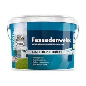 Dufa Retail Fassadenweiss / Дюфа Ритейл Фасаденвайс Краска фасадная водно-дисперсионная глубокоматовая