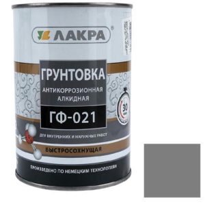 Грунт быстросохнущий Лакра ГФ-021 серый 0,8 кг