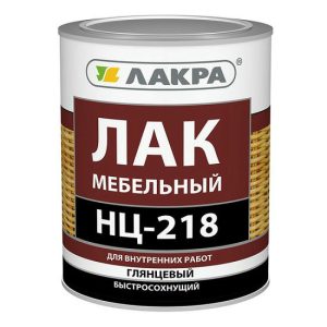 Лак мебельный Лакра НЦ-218 глянцевый 0,7 кг