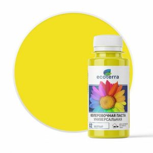 Паста колеровочная ECOTERRA желтый N2 0,1л