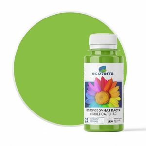 Паста колеровочная ECOTERRA зеленое яблоко N25 0,1л