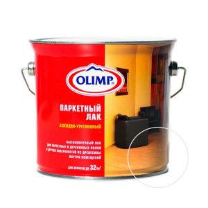 Лак OLIMP для паркета полуматовый 2,7 л