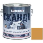 Антисептик акриловый кроющий для дерева Акватекс Сканди полуматовый Имбирь 2,5 л