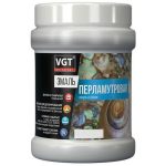 Эмаль универсальная VGT перламутровая серебристо-белая 10 кг