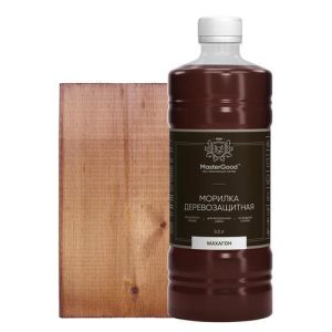 Морилка деревозащитная MASTERGOOD махагон 0,5л