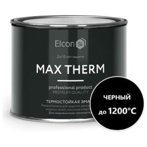 Эмаль термостойкая ELCON для печей 400г чёрная