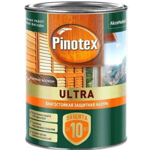 Средство для защиты древесины Pinotex Ultra Лазурь База CLR 0,9 л
