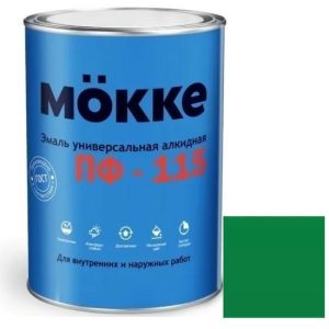 Эмаль алкидная Mokke ПФ-115 зеленая 20 кг
