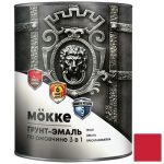 Грунт-эмаль алкидно-уретановая Mokke 04597 3 в 1 красная 1,9 кг