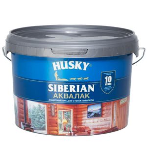 Лак акриловый бесцветный HUSKY SIBERIAN 2.5л