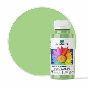 Паста колеровочная ECOTERRA салатный N12 0,1л
