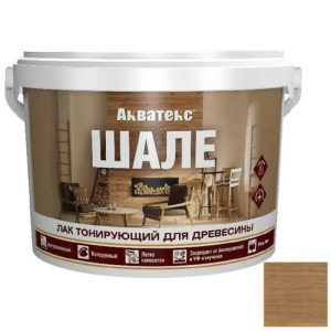 Лак акриловый для древесины Акватекс Шале дуб 9 кг