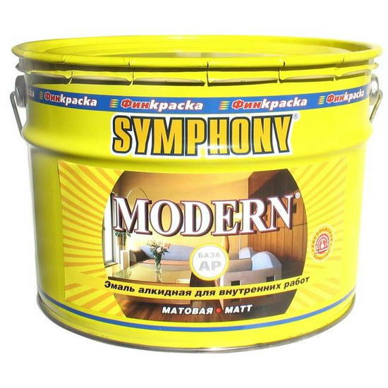 Эмаль алкидная Symphony Modern универсальная база С 9 л
