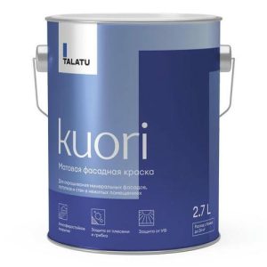 Краска атмосферостойкая TALATU Kuori База А фасадная 2,7 л белая