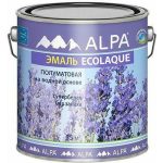 Эмаль акриловая Alpa Ecolaque полуматовая белая (2,5л)