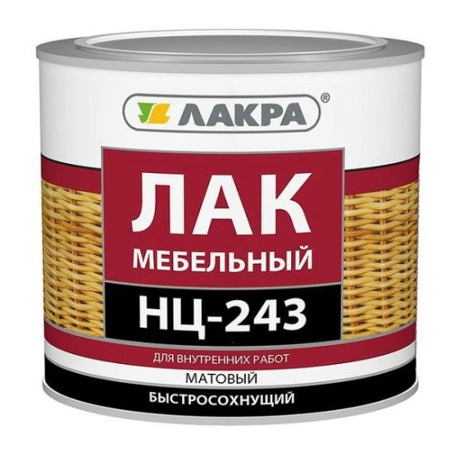 Лак мебельный Лакра НЦ-243 матовый 1,7 кг