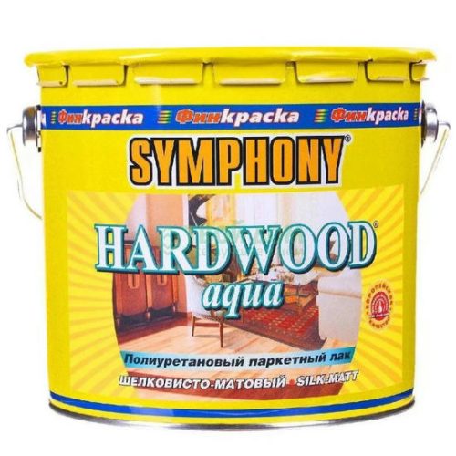 Лак Symphony Harwood Aqua шелковисто-матовый 3/2,7 л