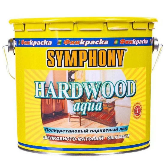 Лак Symphony Harwood Aqua шелковисто-матовый 3/2,7 л