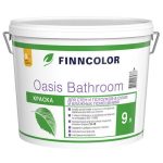 Краска акриловая FINNCOLOR Oasis Bathroom для стен и потолков база A 9л белая
