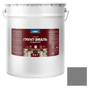 Грунт-эмаль Proremontt 3 в 1 серая 15 кг