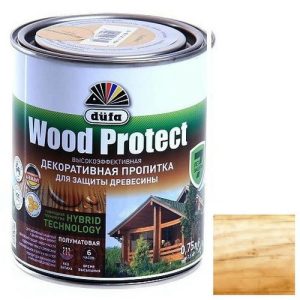 Пропитка для древесины Dufa Wood Protect бесцветная 0,75 л