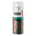 Грунт-эмаль аэрозольная KUDO по ржавчине 520мл RAL9003 белая