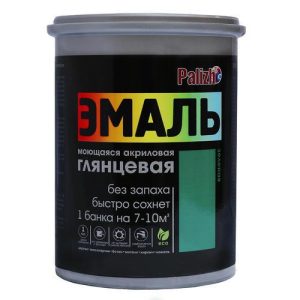 Эмаль акриловая Palizh (глянцевая зеленая; RAL 6005), 1 кг
