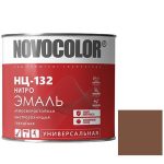 Эмаль Novocolor НЦ-132 глянцевая коричневая 1,7 кг