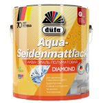 Эмаль для дерева и металла акриловая Dufa Aqua-Seidenmattlack полуматовая белая 0,75 л