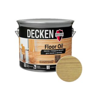 Масло DECKEN Floor Oil Wood с твердым воском для полов Бук 2,5 л
