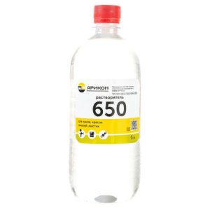 Расстворитель 650 ТУ 1 л пэт/бут