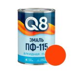 Эмаль FORMULA Q8 ПФ-115 Оранжевый 0,9 кг