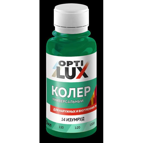 Колер универсальный Optilux 14 изумруд (0,1л) — изображение 2