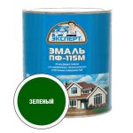 Эмаль ПФ-115М зелёная глянцевая Эксперт 2.7кг