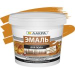 Эмаль акриловая Лакра для пола золотисто-коричневая 0,9 кг